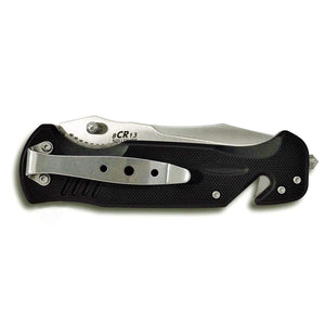Bullshark - Manual Open Knife - Serrated - Silver